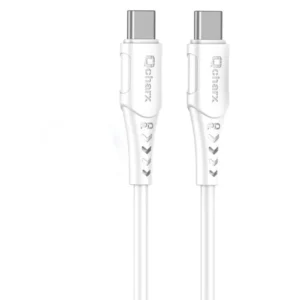 Qcharx Sofia Cable Tipo C a Tipo C 3A 60W (1 m) PVC Blanco