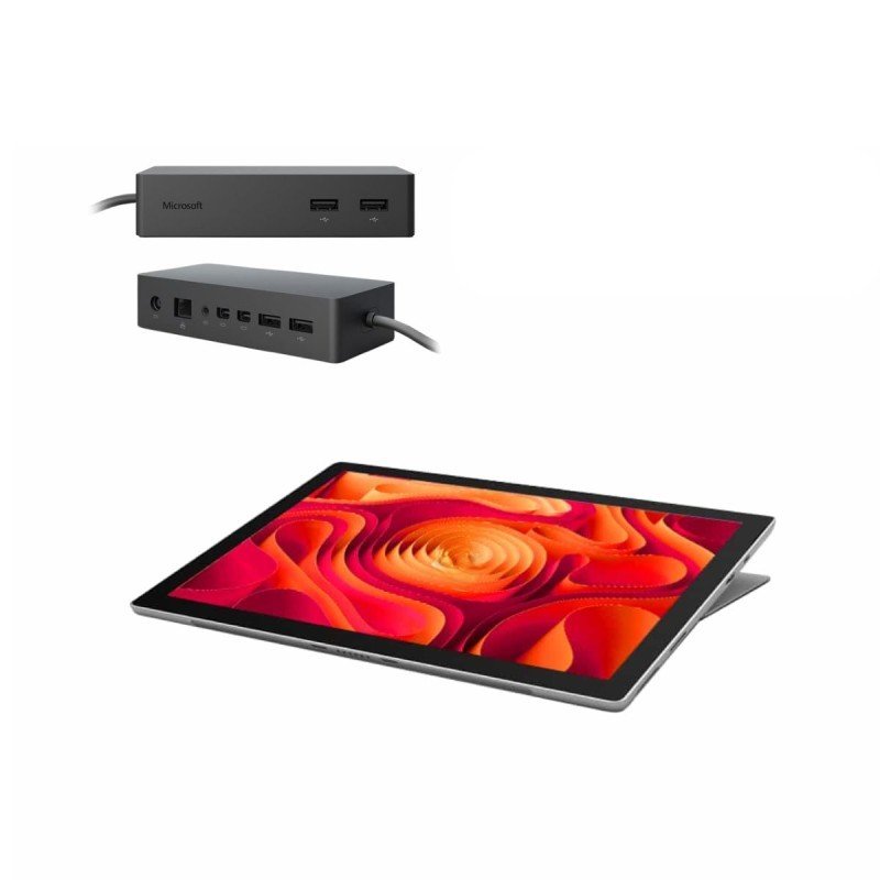 Microsoft Surface Pro 7 Táctil + Docking Station 12,3" i5 1035G4, 8GB, SSD 256GB, 3K, A+