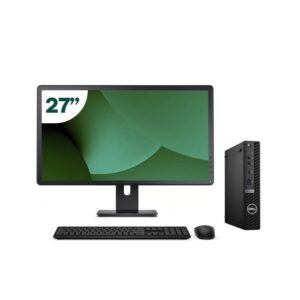 Pack Dell 5080 Micro i5 10500T 16GB SSD 512GB + LCD 27" + Tecl y Ratón Inalámbrico + WiFi