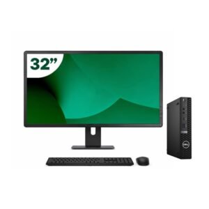 Pack Dell 5080 Micro i5 10500T 16GB SSD 512GB + LCD 32" + Tecl y Ratón Inalámbrico + WiFi