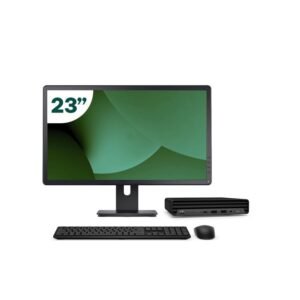 Pack HP 600 G6 Mini i5 10500T 16GB SSD 512GB + LCD 23" + Tecl y Ratón Inalámbrico + WiFi