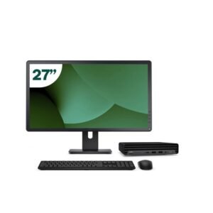 Pack HP 600 G6 Mini i5 10500T 16GB SSD 512GB + LCD 27" + Tecl y Ratón Inalámbrico + WiFi