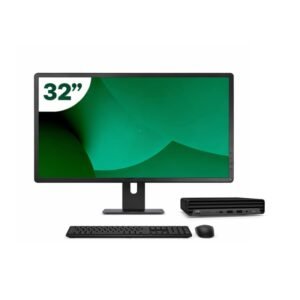 Pack HP 600 G6 Mini i5 10500T 16GB SSD 512GB + LCD 32" + Tecl y Ratón Inalámbrico + WiFi