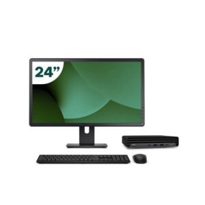 Pack HP 800 G6 Mini i5 10500T 16GB SSD 512GB + LCD 24" + Tecl y Ratón Inalámbrico + WiFi