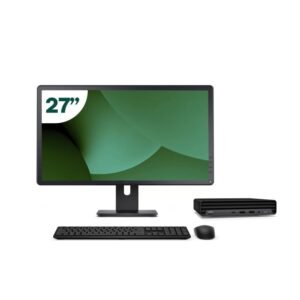 Pack HP 800 G6 Mini i5 10500T 16GB SSD 512GB + LCD 27" + Tecl y Ratón Inalámbrico + WiFi