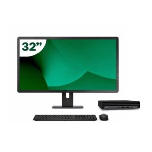 Pack HP 800 G6 Mini i5 10500T 16GB SSD 512GB + LCD 32" + Tecl y Ratón Inalámbrico + WiFi
