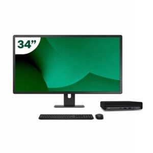 Pack HP 800 G6 Mini i5 10500T 16GB SSD 512GB + LCD 34" + Tecl y Ratón Inalámbrico + WiFi