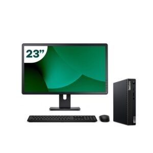 Pack Lenovo M70q Tiny i5 10500T 16GB SSD 512GB + LCD 23" + Tecl y Ratón Inalámbrico + WiFi