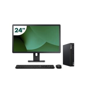Pack Lenovo M70q Tiny i5 10500T 16GB SSD 512GB + LCD 24" + Tecl y Ratón Inalámbrico + WiFi