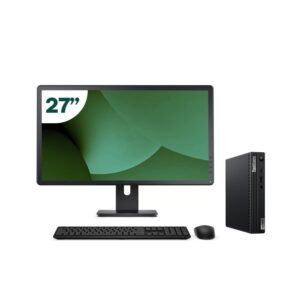 Pack Lenovo M70q Tiny i5 10500T 16GB SSD 512GB + LCD 27" + Tecl y Ratón Inalámbrico + WiFi