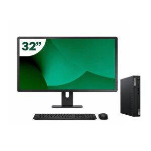 Pack Lenovo M70q Tiny i5 10500T 16GB SSD 512GB + LCD 32" + Tecl y Ratón Inalámbrico + WiFi