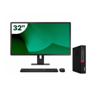 Pack Lenovo M720q Tiny i5 8500T 8GB SSD 512GB + LCD 32" + Tecl y Ratón Inalámbrico + WiFi