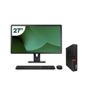 Pack Lenovo M920q Tiny i5 9500T 8GB SSD 512GB + LCD 27" + Tecl y Ratón Inalámbrico + WiFi