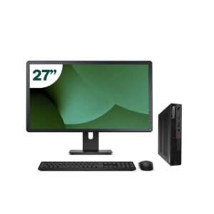 Pack Lenovo P340 Tiny i5 10500T 16GB SSD 512GB + LCD 27" + Tecl y Ratón Inalámbrico + WiFi