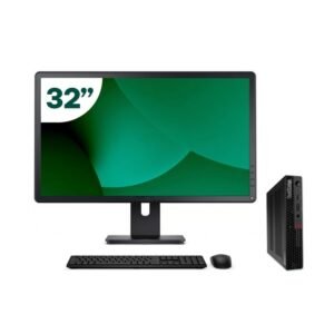 Pack Lenovo P340 Tiny i5 10500T 16GB SSD 512GB + LCD 32" + Tecl y Ratón Inalámbrico + WiFi